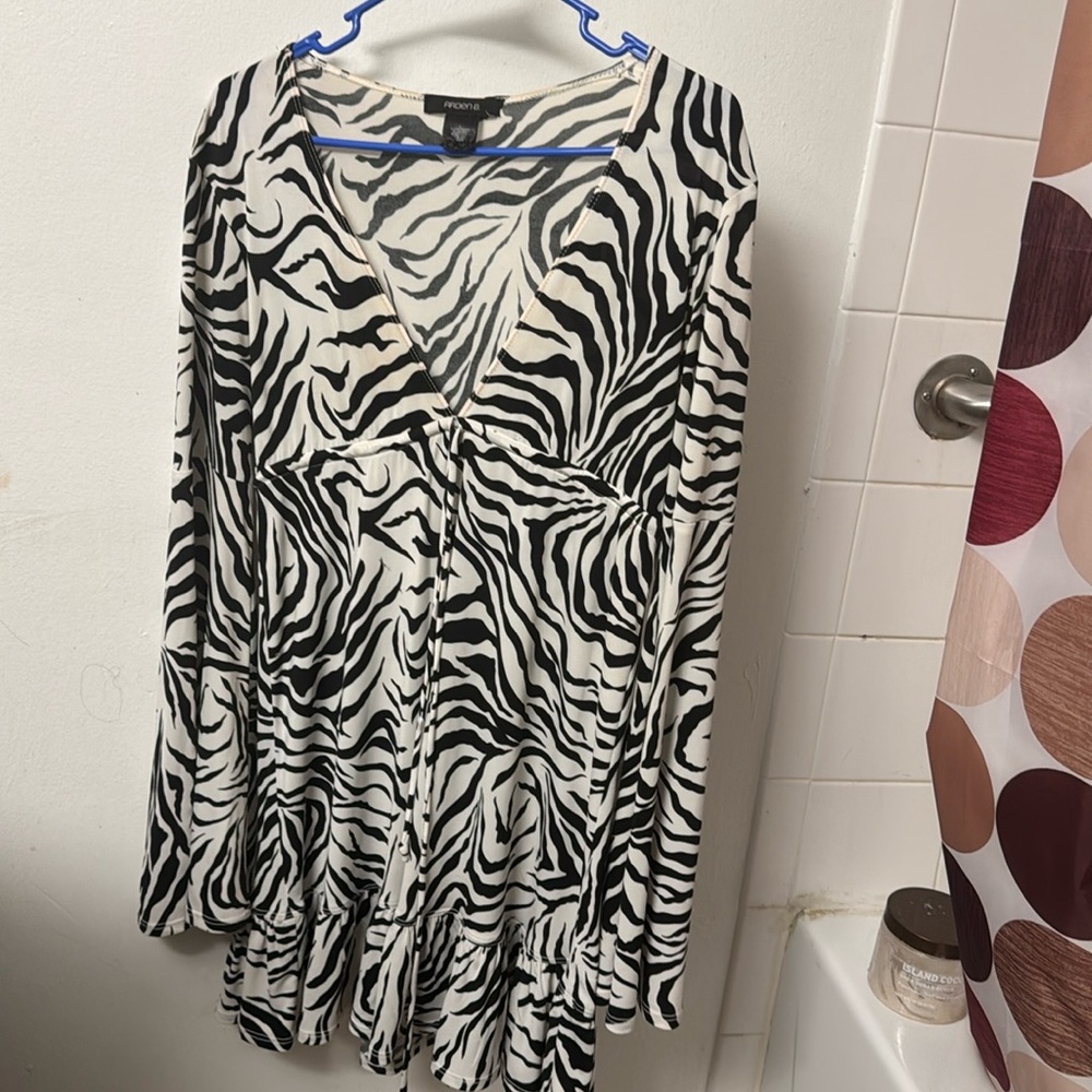 Zebra print dress